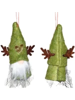 VÁNOČNÍ DEKORACE PŘÍVĚSEK 9CM ZELENÝ MICKEY