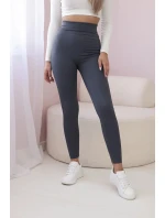 Pruhované legíny v grafitové barvě Pruhované legíny v grafitové barvě