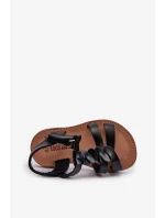 Dětské sandály se zapínáním na suchý zip, Černá, Sarniema Dětské sandály se zapínáním na suchý zip, Černá, Sarniema