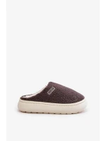 Zateplené Pantofle Na Silné Podešvi Big Star MM274134 Tmavě Šedé