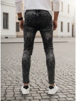 Pánské černé džínové kalhoty FashionStreet UX4146