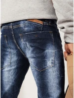 FashionStreet pánské tmavě modré kalhoty UX3916