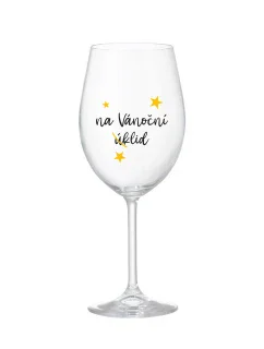 NA VÁNOČNÍ ÚKLID - čirá sklenice na víno 350 ml