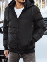 Pánská oboustranná bunda černá FashionStreet TX4298