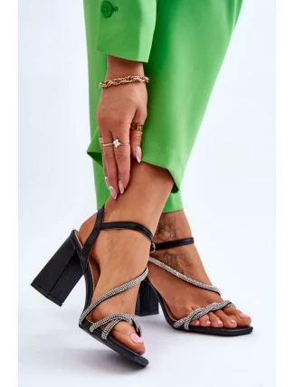 Sandály na podpatku model 179141 Step in style Sandály na podpatku model 179141 Step in style