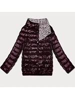 Lehce zateplená oboustranná bunda do boků Goodlookin tmavě fialová (P21-7213/7212-295) Lehce zateplená oboustranná bunda do boků Goodlookin tmavě fialová (P21-7213/7212-295)
