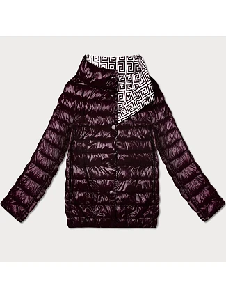 Lehce zateplená oboustranná bunda do boků Goodlookin tmavě fialová (P21-7213/7212-295) Lehce zateplená oboustranná bunda do boků Goodlookin tmavě fialová (P21-7213/7212-295)