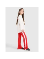 Dívčí tričko oversize s potiskem a dlouhým rukávem 4F 4FJRAW25TLONF589-11S