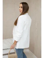 Sako s klopami elegantní ecru Sako s klopami elegantní ecru