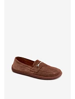 Kožené mokasyny Barefoot Z Zazoo hnědé