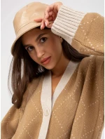 Dámský svetr LC SW 0258.03P Hnědo-béžová - Rue Paris