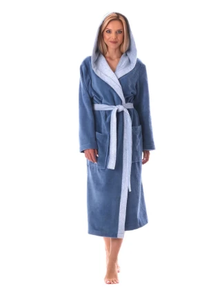 Unisex župan Tampa duo s kapucí 3959 5456 denim - Vestis Unisex župan Tampa duo s kapucí 3959 5456 denim - Vestis