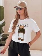Dámské tričko s medvídkem MISSTARTA bílé FashionStreet RY2880