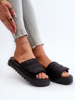 Dámské Žabky Na Platformě Big Star NN274772 Černé