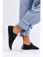 Dámské šněrovací tenisky černé Etna