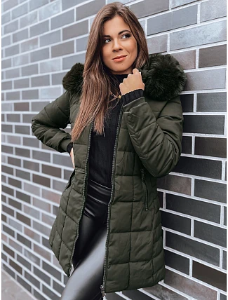 Dámská prošívaná zimní bunda LELISIA zelená FashionStreet TY4029
