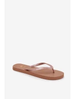 Dámské žabky – světle hnědé
