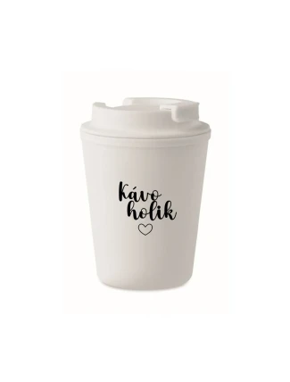 KÁVOHOLIK - bílý termohrnek 300 ml KÁVOHOLIK - bílý termohrnek 300 ml