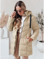 Dámská zimní bunda s kapucí GABRIELLE beige FashionStreet TY4365