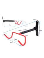 MACLEAN HORIZONTÁLNÍ NÁSTĚNNÝ DRŽÁK NA JÍZDNÍ KOLO, OCEL, MAX. ZATÍŽENÍ 30 KG MC-430