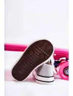 Dětské tenisky vázané stříbrný Wella