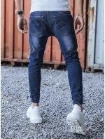 Modré pánské kalhoty FashionStreet UX3286