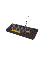 GENESIS Thor 230 TKL Herní klávesnice USB + RF Wireless + Bluetooth QWERTY Černá, šedá, oranžová