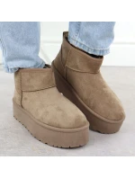 Dámské sněhule semišové béžové Potocki 16322