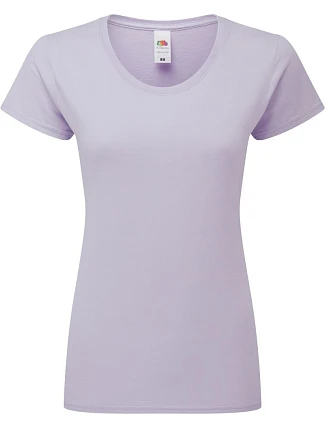 Fruit of the Loom Lady-Fit Iconic 195 T Dámské tričko z těžké bavlny 16.1424 soft lavender Fruit of the Loom Lady-Fit Iconic 195 T Dámské tričko z těžké bavlny 16.1424 soft lavender
