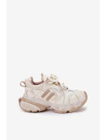 Dámské Kožené Tenisky GOE RR2N4037 Béžové