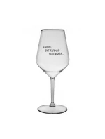 PROTOŽE BÝT FARMÁŘ NENÍ PRDEL - čirá nerozbitná sklenice na víno 470 ml