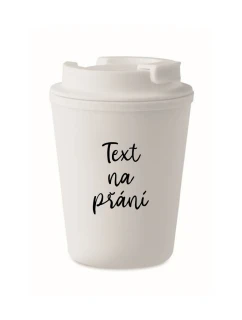TEXT NA PŘÁNÍ - bílý termohrnek 300 ml