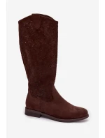 Ažurové kozačky model 224441 Step in style Ažurové kozačky model 224441 Step in style