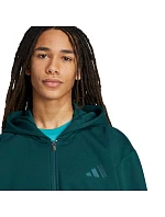 Pánská mikina adidas ALL SZN Fleece Full-Zip zelená JX5101 pánská
