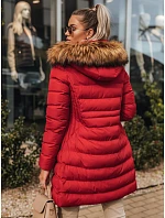 Dámská zimní bunda TERIS červená FashionStreet TY3097 Dámská zimní bunda TERIS červená FashionStreet TY3097