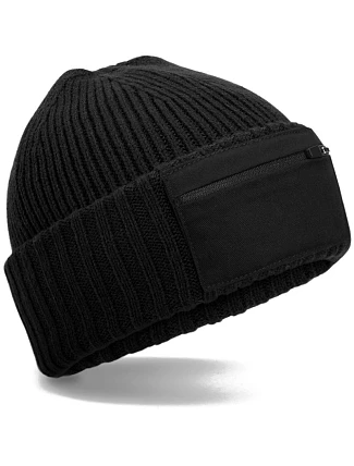 Beechfield B 334R Čepice se zipem Patch 53.334R black
