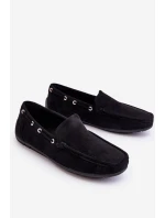 Mužské semišové návleky černé Rayan Mužské semišové návleky černé Rayan