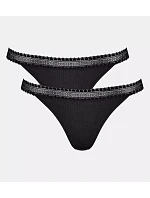 SLOGGI GO RIBBED – 2× tanga z žebrované organické bavlny Sloggi SLOGGI GO RIBBED – 2× tanga z žebrované organické bavlny Sloggi