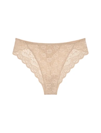 Dámské kalhotky Amourette Highleg Tai - YELLOW - sv. béžová 0026 - TRIUMPH