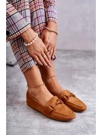 Semišové mokasíny se zdobením velbloudí Santi