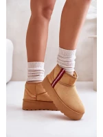 Dámské zimní boty na platformě s izolací Camel Lomessa