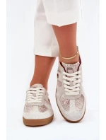 Dámské sneakers Daniel Lopez Just Dare se zvířecím vzorem – béžové