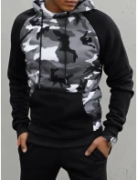 Pánská světle šedá mikina FashionStreet BX5487