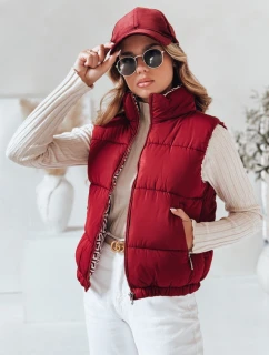 URBANELLE dámská prošívaná vesta bordó FashionStreet TY4972