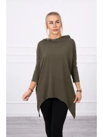 Halenka s křídlovým potiskem khaki Halenka s křídlovým potiskem khaki