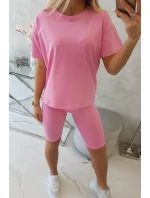 Komplet top+legginsy jasno różowy Komplet top+legginsy jasno różowy