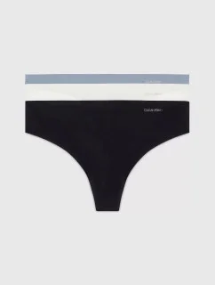 Dámská tanga 3Pack 000QD3558E NP0 vícebarevné - Calvin Klein