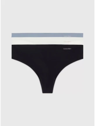Dámská tanga 3Pack 000QD3558E NP0 vícebarevné - Calvin Klein