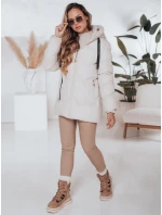 Dámská zimní bunda SALVONA světle béžová prošívaná FashionStreet TY5004