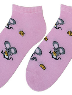 Ponožky Bratex POP-D-178 Pink